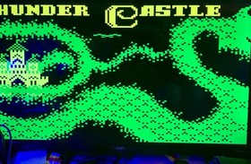 INTELLIVISION THUNDER CASTLE CART & 2 OVERLAYS ONLY!TESTED VGC