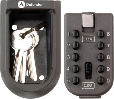 Defender Compact Schlüsseltresor - Wandmontage Outdoor Schlüssel Schloss Box mit Befestigungen