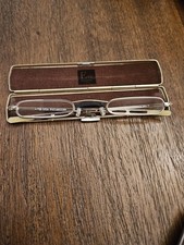   Eye-Magine Folding Reading Glasses 2.00 Slim Metal Travel Case - Patented