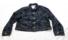 Vigoss Womens Floral Print Button Front Denim...