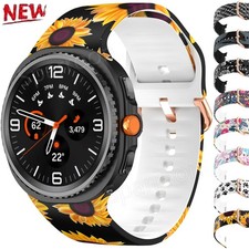 Printed Soft Silicone Strap for Samsung Galaxy Watch 8 44/40mm/Classic 46mm Band