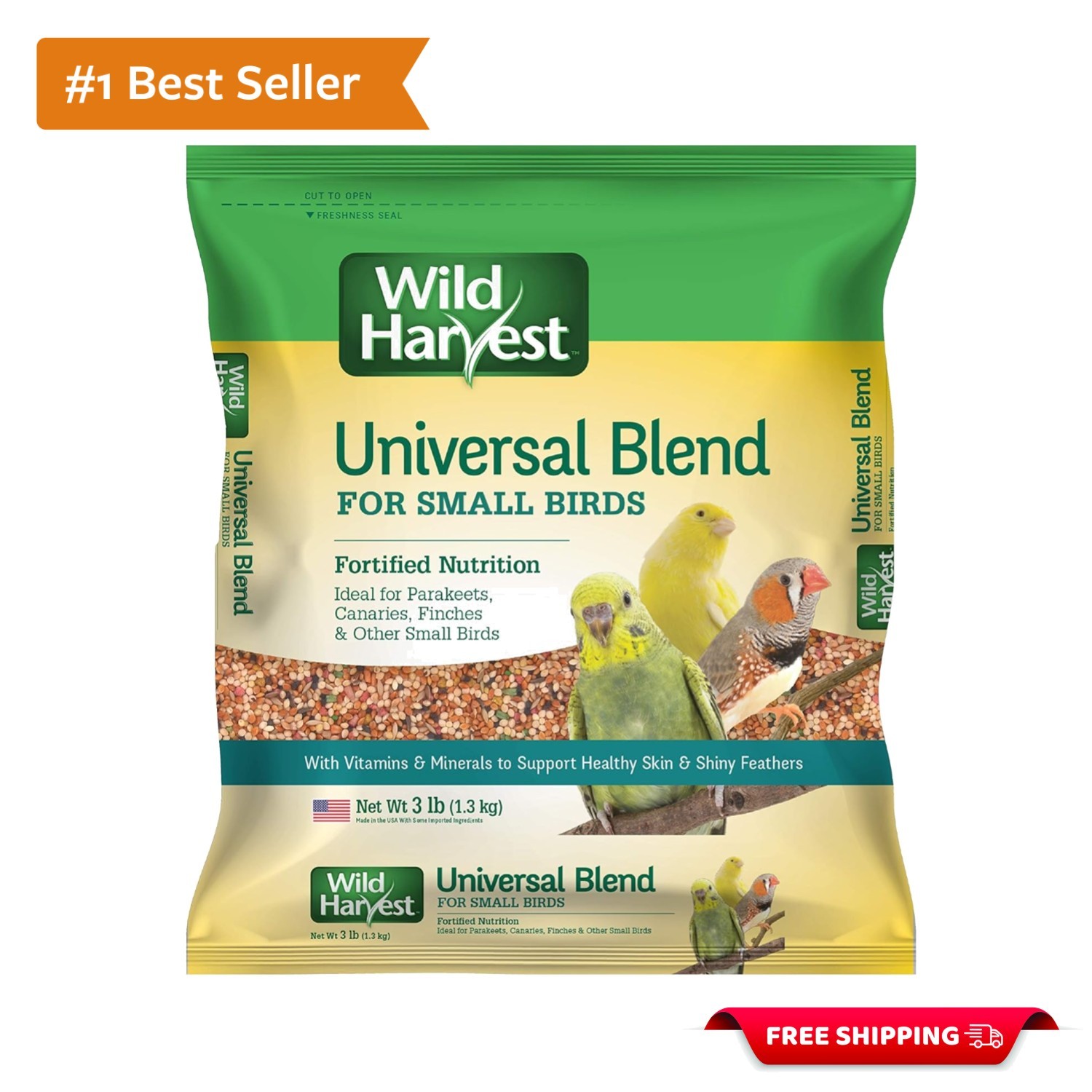 Universal Blend 3 Pounds for Small Birds - Fortified Nutrition & Cherry Flavor