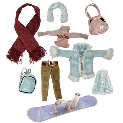 MGA Bratz Doll Replacement Clothes/Accessories: 2003 Wintertime Wonderland Cloe