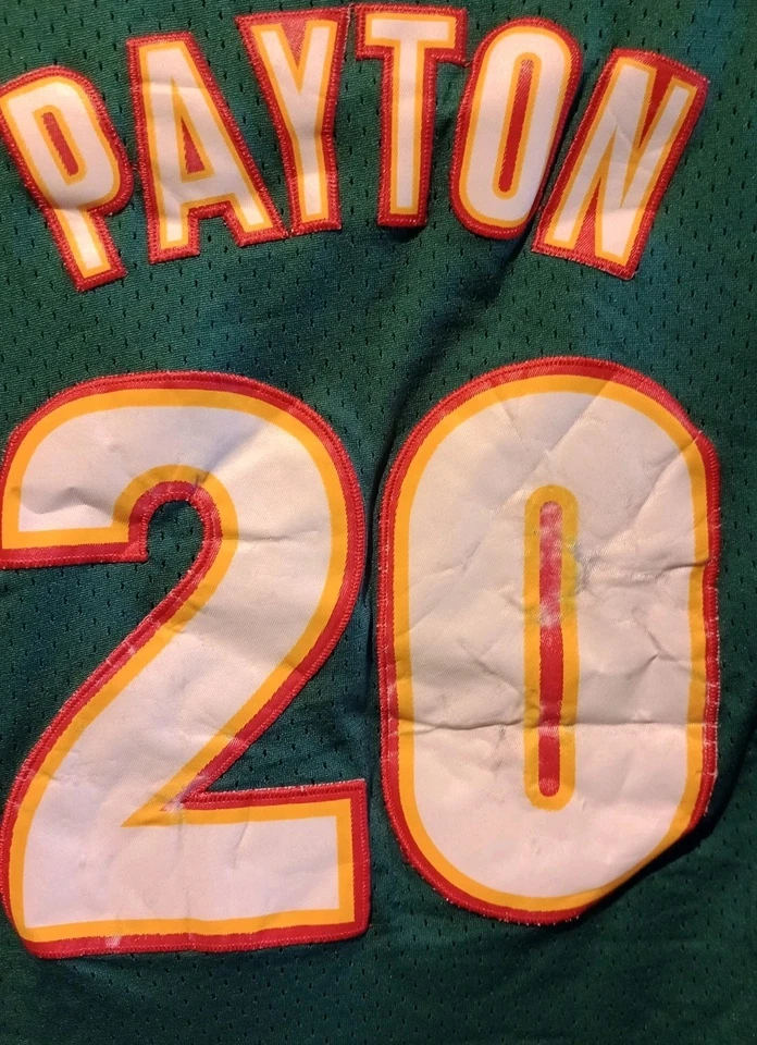 Vintage 95s Seattle Supersonics Gary Payton #20 NBA Champion Jersey Boys XL - Image 3 of 4