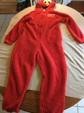 Elmo Spirit Halloween Costume Jumpsuit ADULT Sesame Street Sz Teen Small Medium