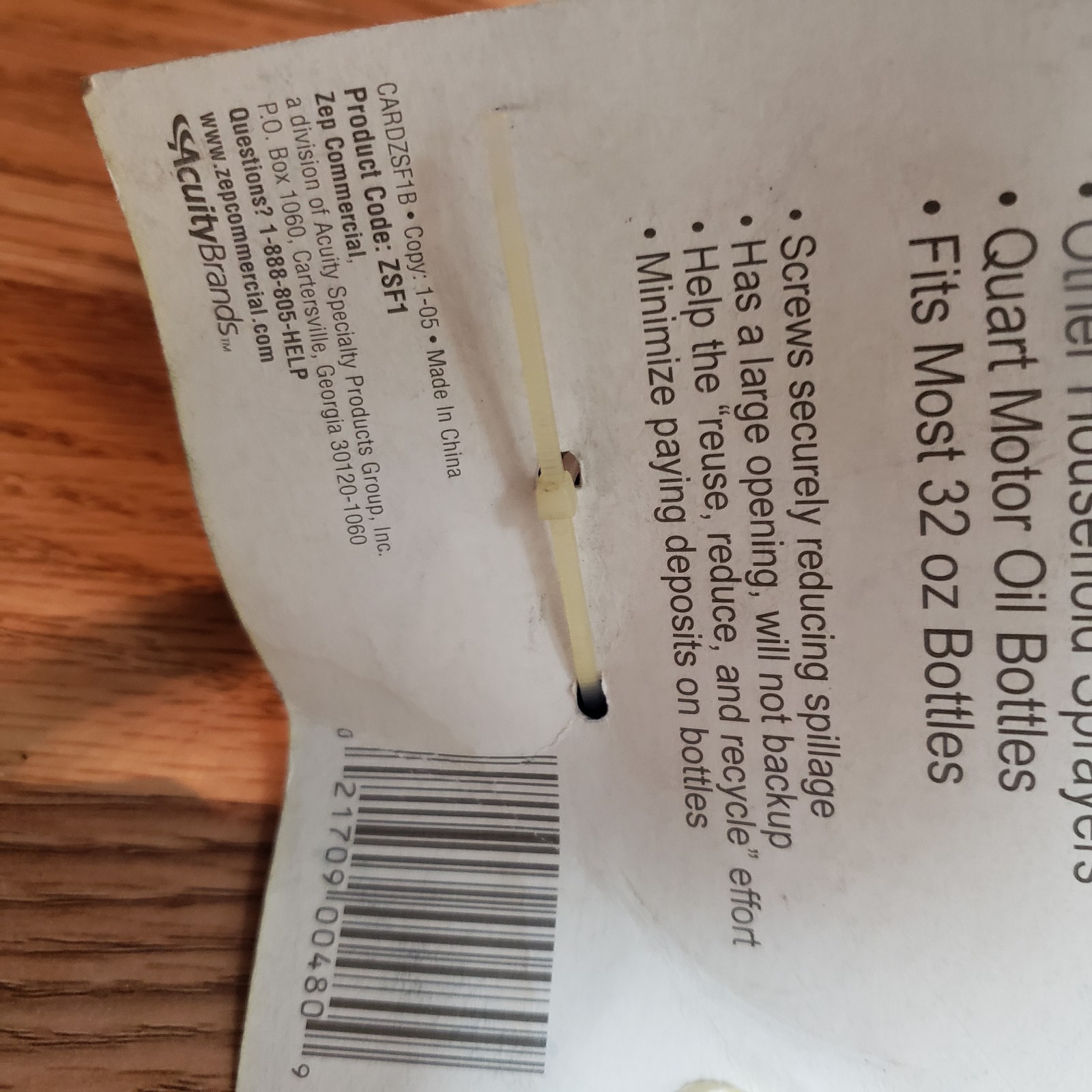 Screw On Funnel Easy Refill Threaded Funnel, Fits 32 oz Bottles/Quart Motor Oil 