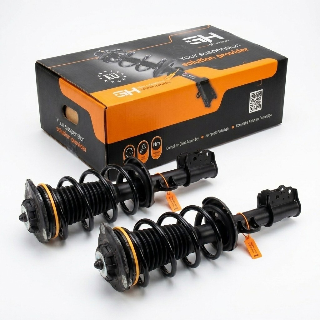 2x Gas Complete Strut Assembly Front for Fiat 500X 2WD 2014-> 1.6
