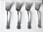Four Vintage Towle Sterling Silver Salad Forks "Old Master" Pattern