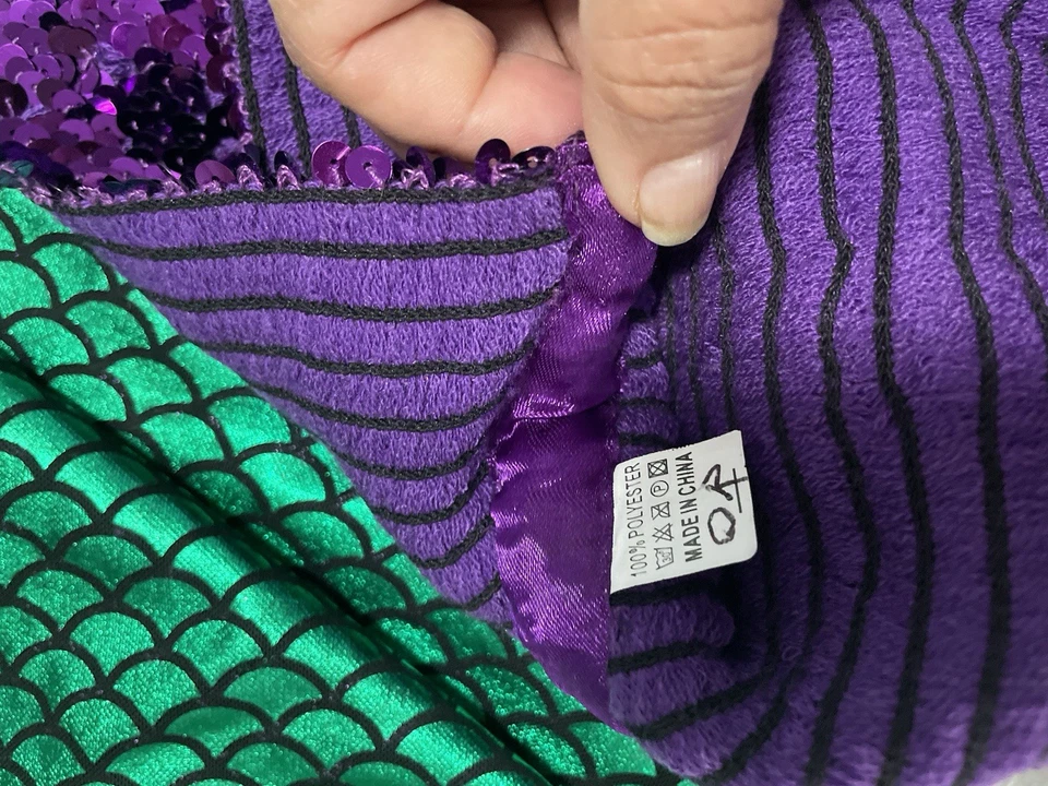 Disfraz de sirena inspirado en Ariel mujer parte superior e inferior talla M ideal para Halloween Foto 4 de 4