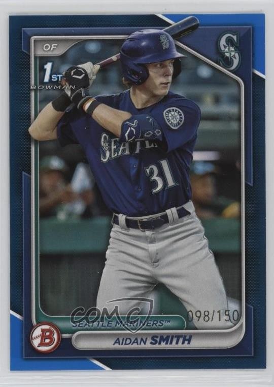 2024 Bowman Prospects Blue Border 98/150 Aidan Smith #BP-45 1w3