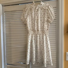 Altered State Carilyna Floral Dress Smocked Waist And Shoulders Size Medium