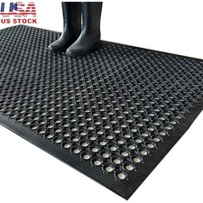 Heavy Duty Outdoor Rubber Floor Mat Non Slip Drainage Mat Kitchen Bar Garage New Heavy Duty Outdoor Rubber Floor Mat Non Slip Drainage Mat Kitchen Bar Garage New