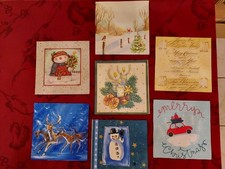 Serviettentechnik Konvolut  : 7 Servietten ,weihnachtlich/winterlich  ( 6 )