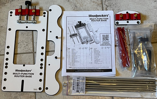 Woodpeckers Multi-Function Router Base, 5/16 Inch Guide Rods MFRB-516 ...