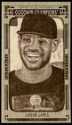 2015 Goodwin Champions Portraits “Mini B/W Canvas” (LeBron James -LAL #140) /99