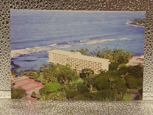 Keauhou Beach Hotel Big Island Of Hawaii Kailua-Kona HI Topographical Postcard