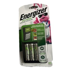 Energizer Recharge Value AA and AAA Battery Charger Comes With 4 AA Batteri