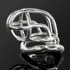 Stainless Steel Male Chastity Cage Metal Lock Male Chastity Device Arc Ring