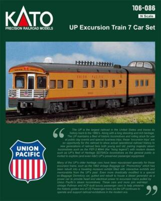 #ad NEW Kato N 7 Car Set Union Pacific Excursion $197.50