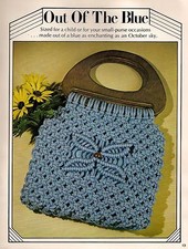 1977 Flower Purse Handbag  More Patterns The Macrame Pursemaker Book 7228