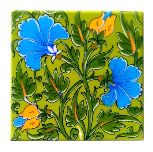 Tabletop Interior Exterior Flooring Wall Decor Ceramic Wall Tiles 4x4'' Set of 6 - Picture 2 of 9
