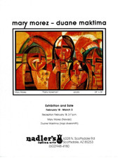 1979 MARY MOREZ  ART EXHIBIT AD  PLAINS HORSEMAN NATIVE AMERICAN ART EXHIBIT AD,