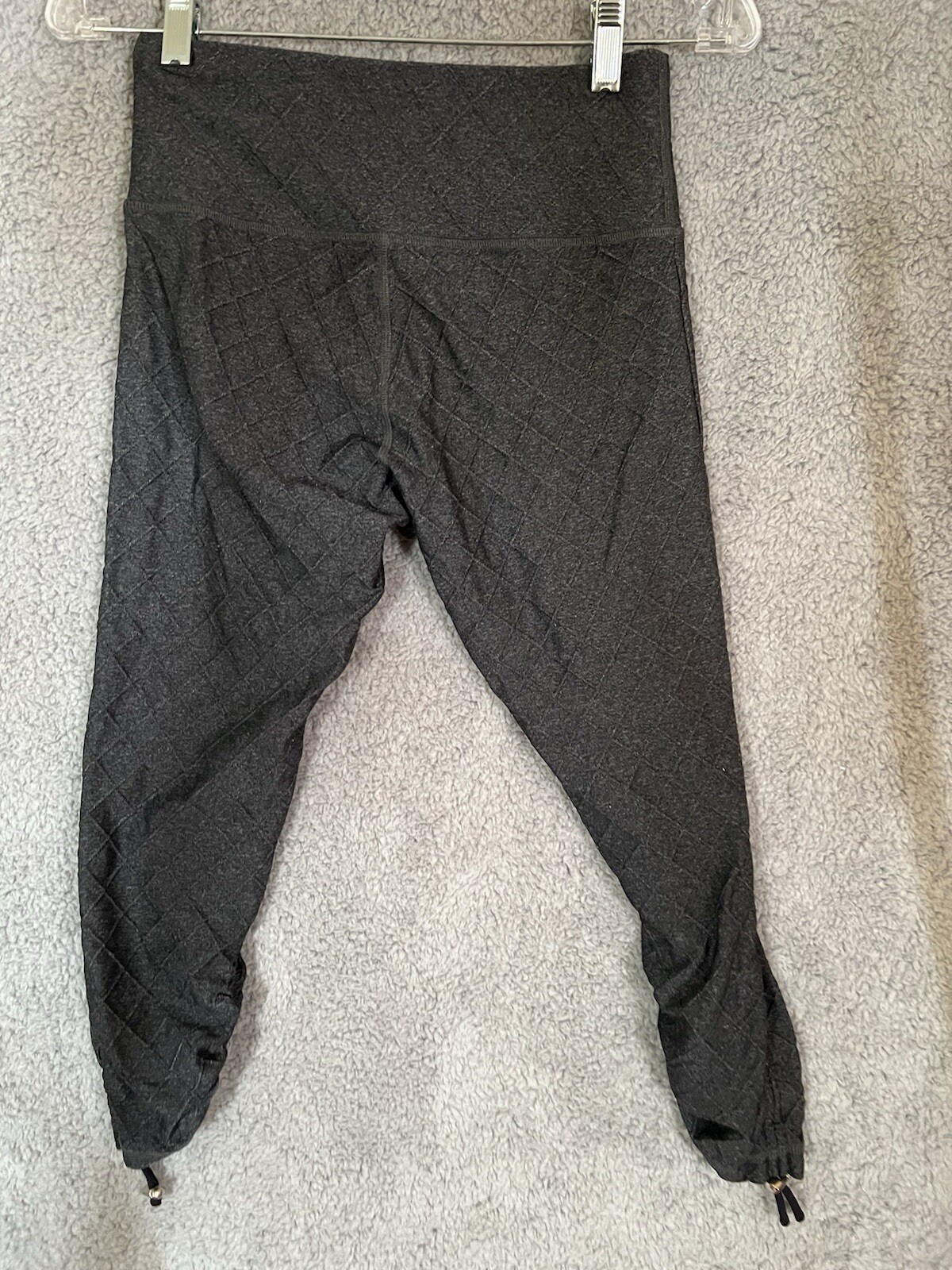 Sofibella Stretch Pants Gray Ankle Drawstring Sma… - image 2