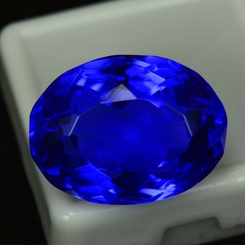 Natural 26.50 Ct AAA+ Blue Tanzanite Oval Cut Gemstone GIE Certified - Picture 4 of 6
