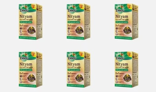 6 x Zandu Nityam Tablets (30tab) Ayurvedic Useful in Constipation & Digestion - Picture 4 of 5