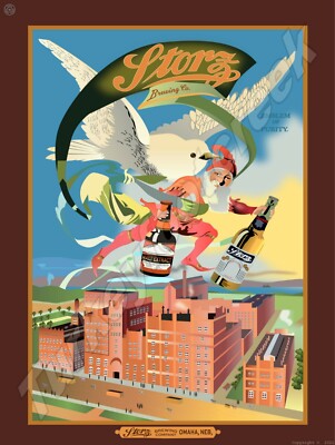 Storz Brewing Co. 9'' x 12'' Metal Sign