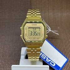 Casio LA680WGA-9D Gold Tone Stainless Steel Digital Ladies Vintage Classic Watch