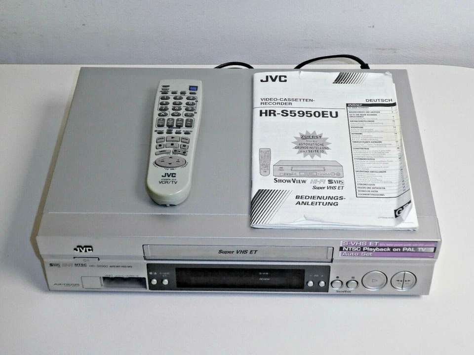 JVC HR-S5950 High-End S-VHS ET Videorecorder inkl. FB&BDA, 2 Jahre Garantie - Bild 4 von 4