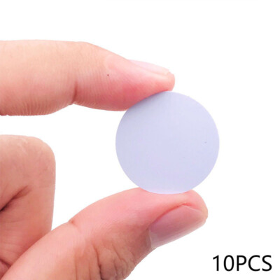 10PCS RFID NFC Tags Chip Ntag215 Blank Card Round White Rewritable ...