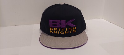 BK British Knights Sneakers baseball HAT CAP Rare Embroidered snap back