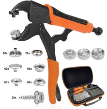 305x Heavy Duty Snap Fastener Tool Kit Boat Cover Metal Snaps Canvas Sewing Tarp