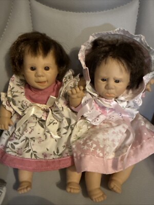 Vtg Palm Pals Doll Gi Go 1996 8'' Bean Bag Happy Kids Expressive Face Lot 2