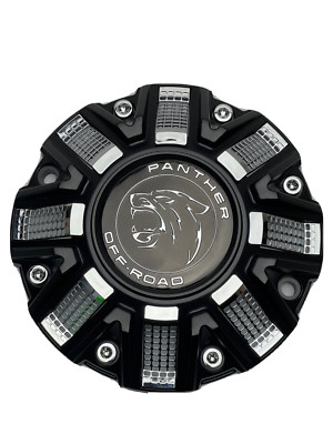 Panther Off-Road Matte Black/Chrome Wheel Center Cap CAP OR-D2 CAP OR-D