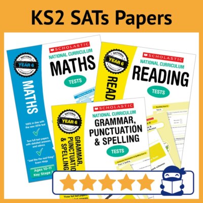 KS2 SATs Übungsarbeiten für 2025 - Jahrgang 6 - Mathe & Englisch mit Antworten - NEU