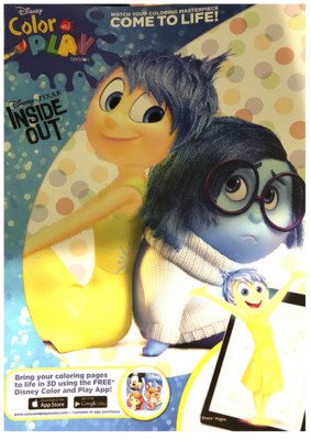 Inside Out Color and Play ''Come to Life'' Coloring Book