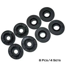 4 x For Ford Car Mat Clips Black Round Clip Connector for Rubber / Carpet Fixing