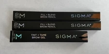 Sigma Beauty Premium Brow Kit in Medium Brown (2 Eyebrow Pencils & 1 Brow Gel)