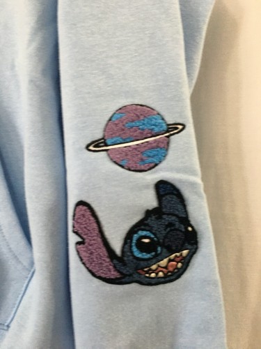 NWT DISNEY Stitch Women's Full Zip Sweatshirt Hoodie Blue XS,S,M,L,XL - Picture 5 of 9