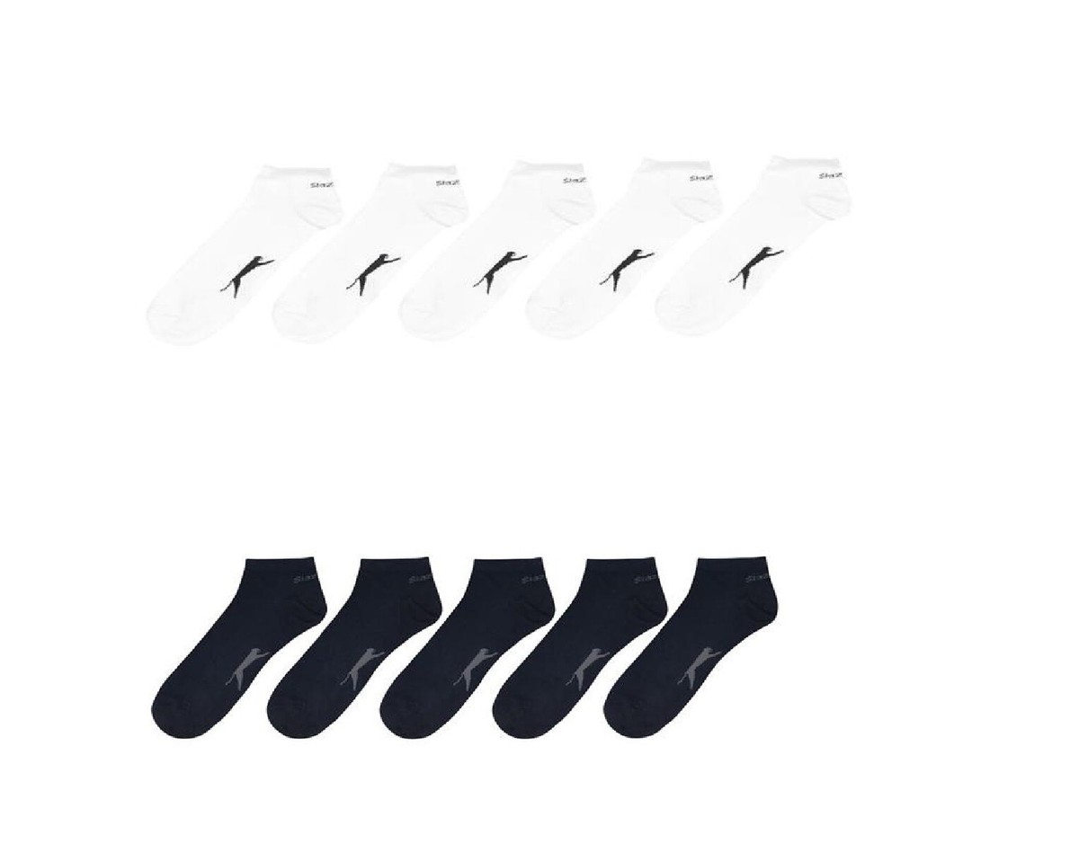 10 Pairs Slazenger Sports Socks Trainer Liner Ankle Sock 10 11 12 13  14 15