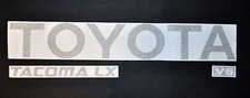 Toyota Tacoma Gold Copper Nugget Truck Tailgate Logos Decal 95-99 V6 Letters Toyota Tacoma Gold Copper Nugget Truck Tailgate Logos Decal 95-99 V6 Letters
