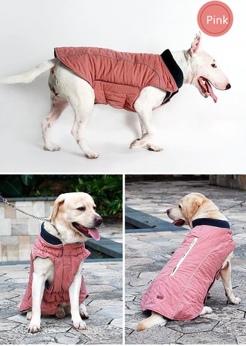 Retro Winter Quilted Small Dog Coat Pet Warm Jacket Vest Size M Colors - Picture 21 of 25