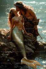 PIRATE AND MERMAID KISS ART PRINT, Decor Siren Poster Magical Ocean Artwork C924
