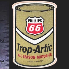 PHILLIPS 66 Trop Artic Oil - Original Vintage 1960’s 70's Racing Decal/Sticker 