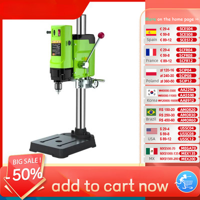 Mini Bench Drill Bench Drilling Machine Variable Speed Drilling Chuck 1-16mm DIY