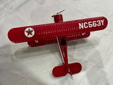 Collectibles Ertl Die-Cast No. 3 NC563Y Model Sterman Bi-Plane Texaco Coin Bank