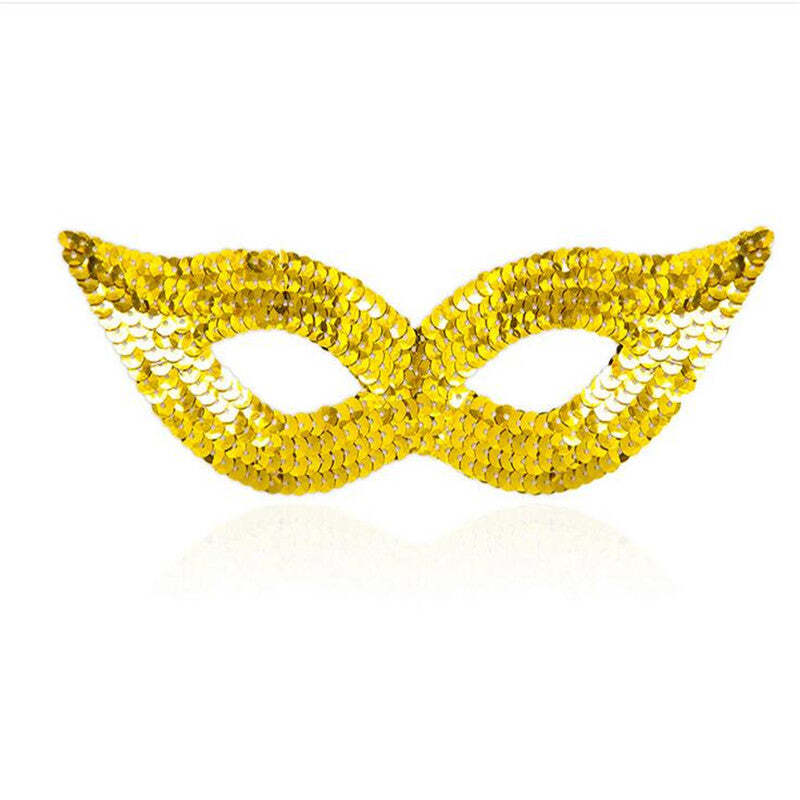 'Golden Eye' Mask Cosplay Cat Eye Mask - Fancy Dress Halloween Eye Mask Costume